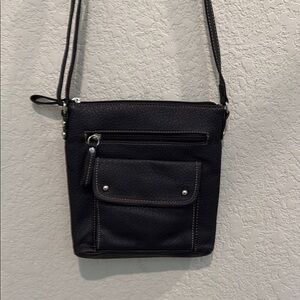 Kelly and Katie crossbody pouch brown faux leather